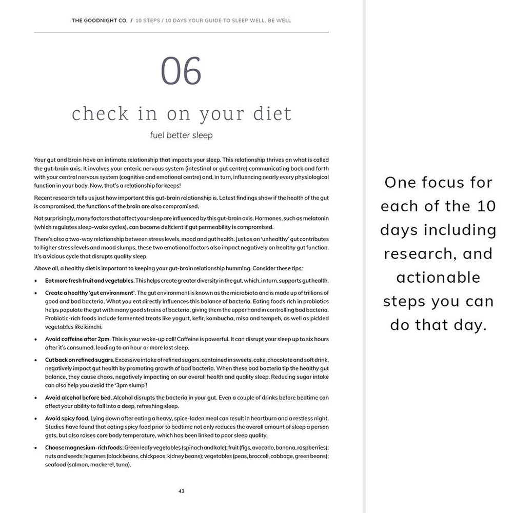 10 Steps / 10 Days: Sleep Routine Guide eBook The Goodnight Co. 