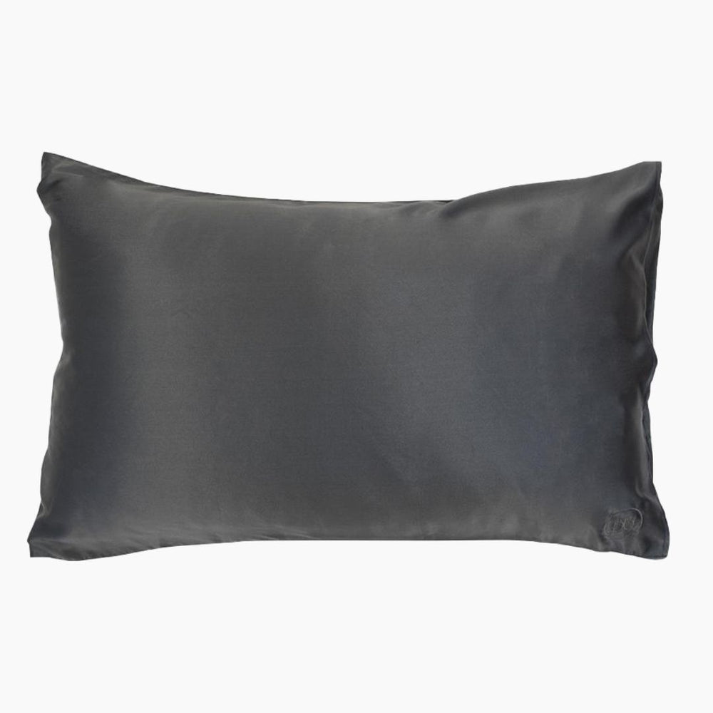 Silk Pillowcase Charcoal Silk Pillowcase The Goodnight Co. 