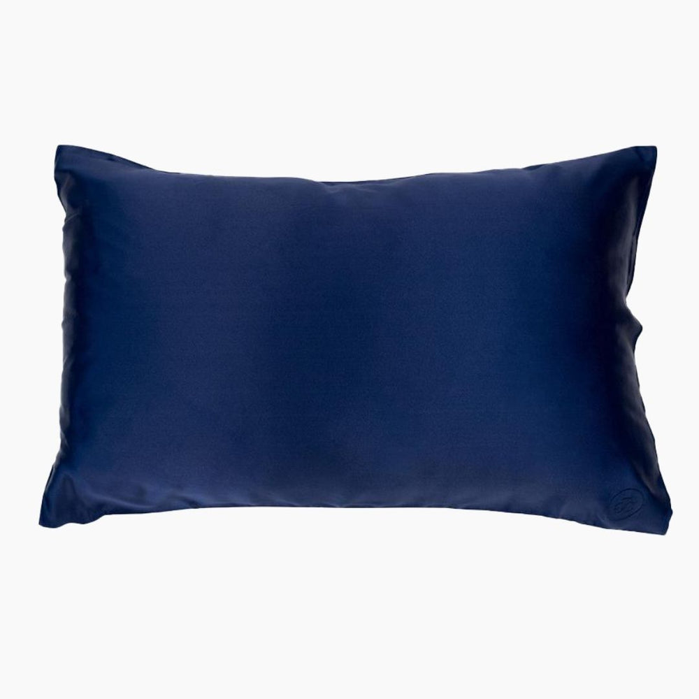 Silk Pillowcase Navy Silk Pillowcase The Goodnight Co. 