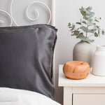 Twin Set Silk Pillowcase Charcoal - King Size