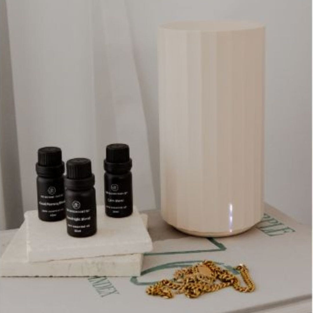 Wave Essential Oil Diffuser - Ecru Diffuser The Goodnight Co. 