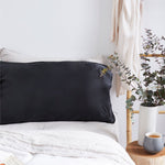 Silk Pillowcase Charcoal - King Size Silk Pillowcase The Goodnight Co. 